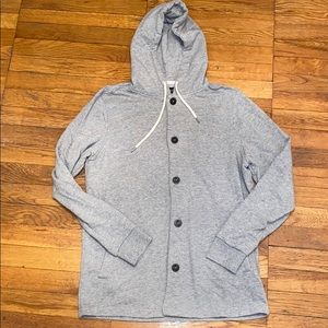 Hooded cardigan sweater